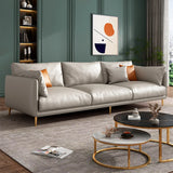 Glam Stain Resistant Pillow Back Square Arm Sofa Image - 9