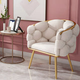 Glam Velour Velvet Low Solid Back Dining Side Chair Image - 10