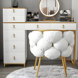 Glam Velour Velvet Low Solid Back Dining Side Chair Image - 11