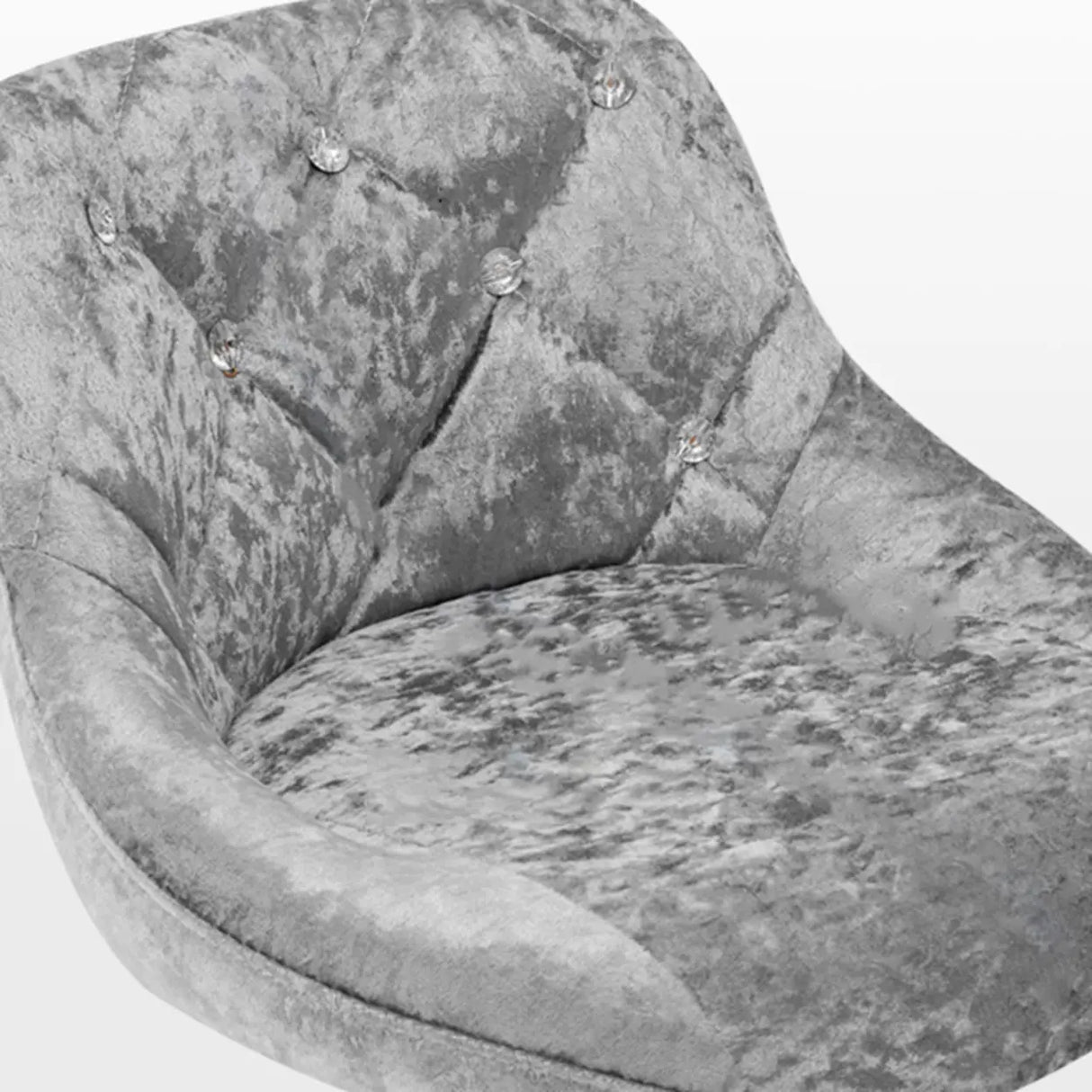 Glam Velvet Upholstered Adjustable Swivel Bucket Back Bar Stool Image - 14