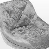 Glam Velvet Upholstered Adjustable Swivel Bucket Back Bar Stool Image - 14