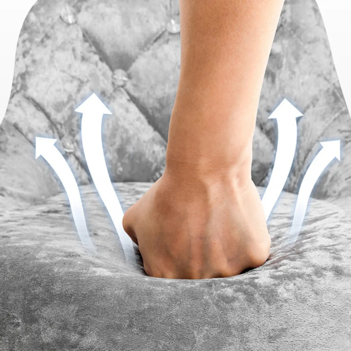 Glam Velvet Upholstered Adjustable Swivel Bucket Back Bar Stool Image - 16