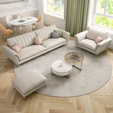 Glam Water Resistant Flared Arm Sewn Pillow Back Sofa Image - 12