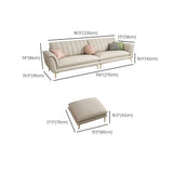 Glam Water Resistant Flared Arm Sewn Pillow Back Sofa Image - 28