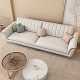 Glam Water Resistant Flared Arm Sewn Pillow Back Sofa Image - 9
