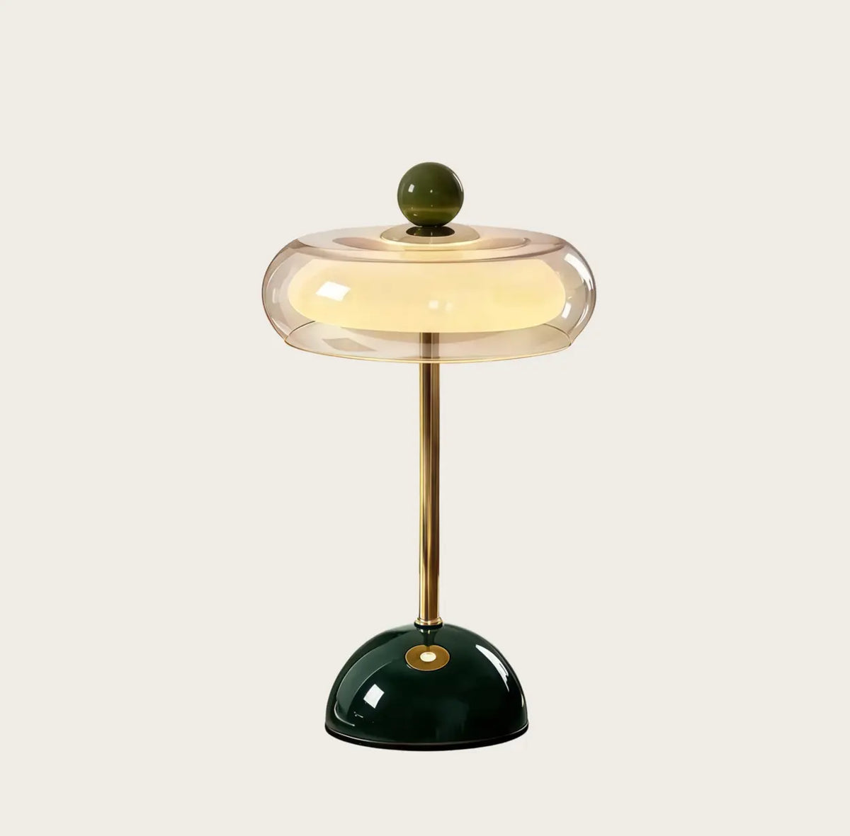 Glass Mushroom LED Table Lamp with Touch Control Image - 2