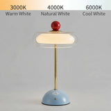 Glass Mushroom LED Table Lamp with Touch Control Image - 4