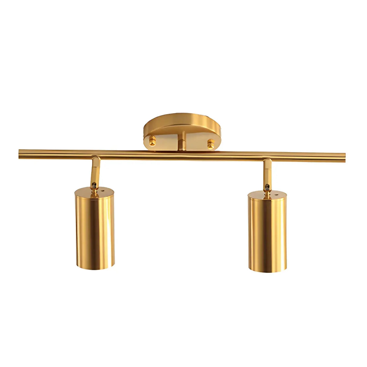 Gold Aluminum Linear Semi-Flush Mount Light 3-Light Image - 11