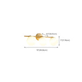 Gold and Frosted Glass Double Globe Vanity Light Image - 10