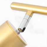 Gold Cylinder Semi-Flush Mount Light Four Barrel Heads Image - 18