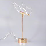 Gold Elegant Hollow Butterfly Metal Decor Table Lamp Image - 6