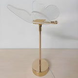 Gold Elegant Hollow Butterfly Metal Decor Table Lamp Image - 8