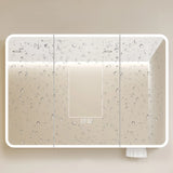 Gold Finish Aluminum Frameless Small Medicine Cabinet Image - 4