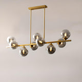 Gold Globe Pendant Kitchen Island Chandelier Light Image - 11