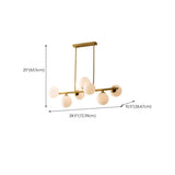 Gold Globe Pendant Kitchen Island Chandelier Light Image - 16