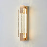 Gold Modern Geometric Crystal Outdoor Wall Lights Image - 2