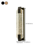 Gold Modern Geometric Crystal Outdoor Wall Lights Image - 25