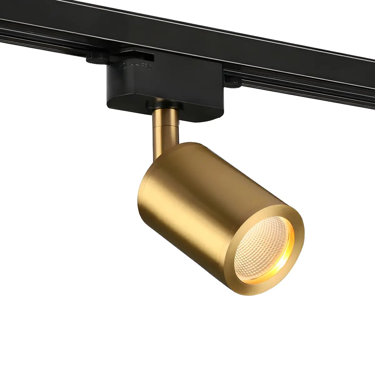 Gold Postmodern Tube Metal 3-Spot LED Track Lights Image - 8