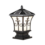 Gold Vintage Metal Solar Lantern Outdoor Garden Lamp Image - 6