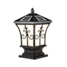 Gold Vintage Metal Solar Lantern Outdoor Garden Lamp Image - 6