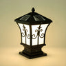 Golden Vintage Aluminum Solar Outdoor Lantern Lamp Image - 2