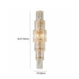 Grand Multi-Tier Design Crystal Gold Wall Sconce Image - 16