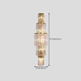 Grand Multi-Tier Design Crystal Gold Wall Sconce Image - 18
