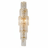 Grand Multi-Tier Design Crystal Gold Wall Sconce Image - 22