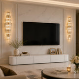 Grand Multi-Tier Design Crystal Gold Wall Sconce Image - 3