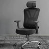 Gray Adjustable Lumbar Ergonomic Mesh Office Chair Image - 6