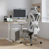 Gray Adjustable Lumbar Ergonomic Mesh Office Chair Image - 7