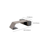 Gray L-Shaped Long Wooden Desk with Shelves and Drawers Image - 12