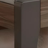 Gray Queen Platform Wood Storage Bed with Mattress Image - 7