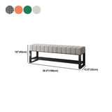 Gray Short Cushioned Entryway Bench with Shoe Storage Image - 16