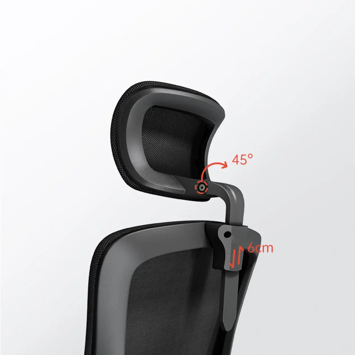 Gray Swivel Ergonomic Mesh Adjustable Office Chair Image - 10