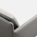 Green Antimicrobial Waterproof Leather Reception Sofa Image - 14