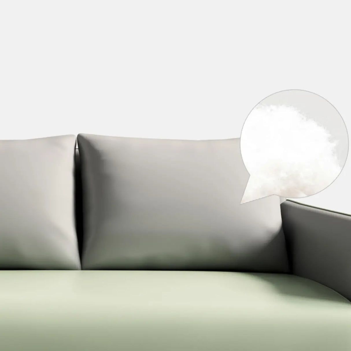 Green Antimicrobial Waterproof Leather Reception Sofa Image - 17