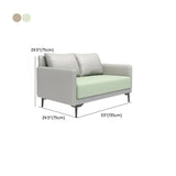 Green Antimicrobial Waterproof Leather Reception Sofa Image - 24