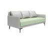 Green Antimicrobial Waterproof Leather Reception Sofa Image - 5