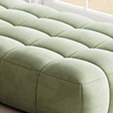 Green Baby Fleece Pillow Back Concealed Support Sofa Image - 12