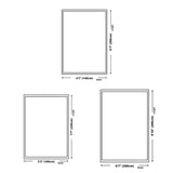 Green Color Block Rectangle Polyester White Area Rug Image - 9