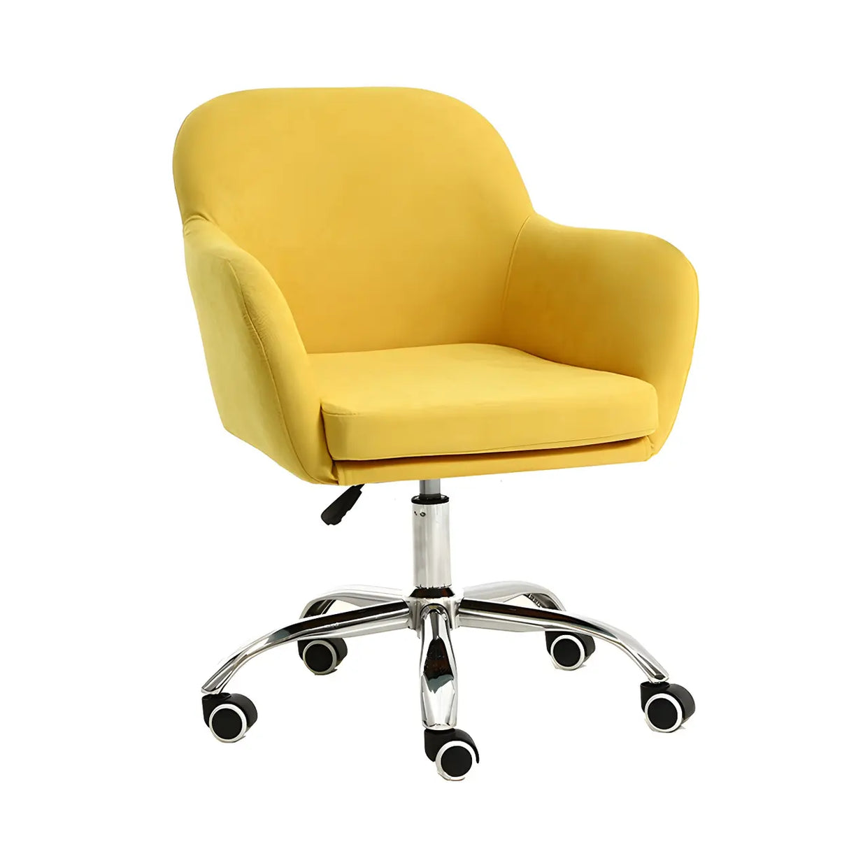 Green Contemporary Swivel Fabric Adjustable Office Chair Image - 10
