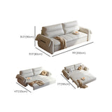 Green Cushion Back Detachable Mattress Sleeper Sofa Image - 17