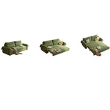 Green Cushion Back Detachable Mattress Sleeper Sofa Image - 3