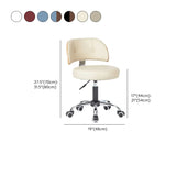 Green Ergonomic Leather Swivel Office Chair with Wheels #size