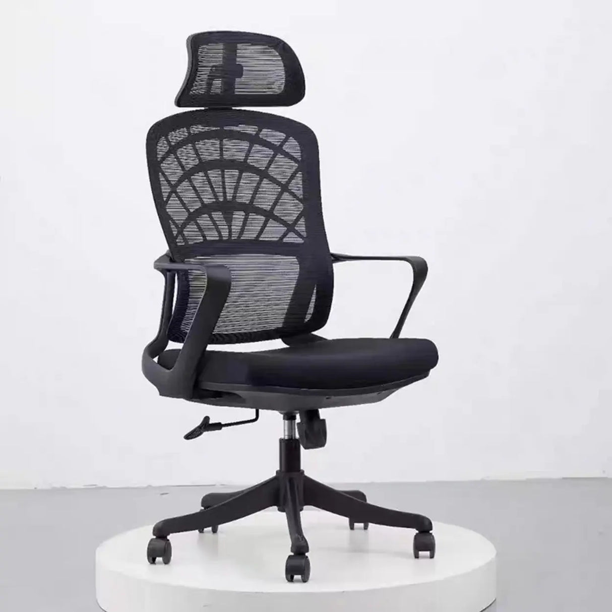 Green Ergonomic Nylon Frame Mesh Adjustable Office Chair Image - 2