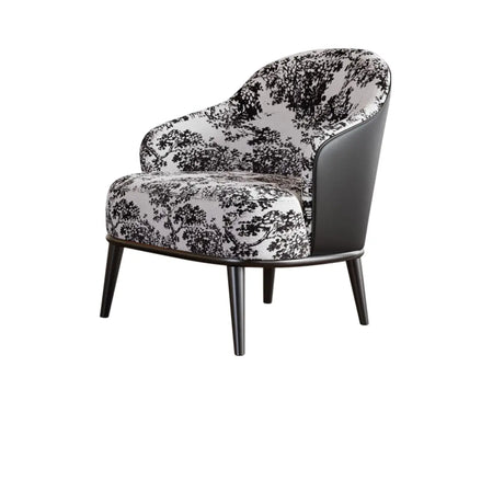 Green Flannel Fabric Fixed Back Accent Chair with Arms Image - 2