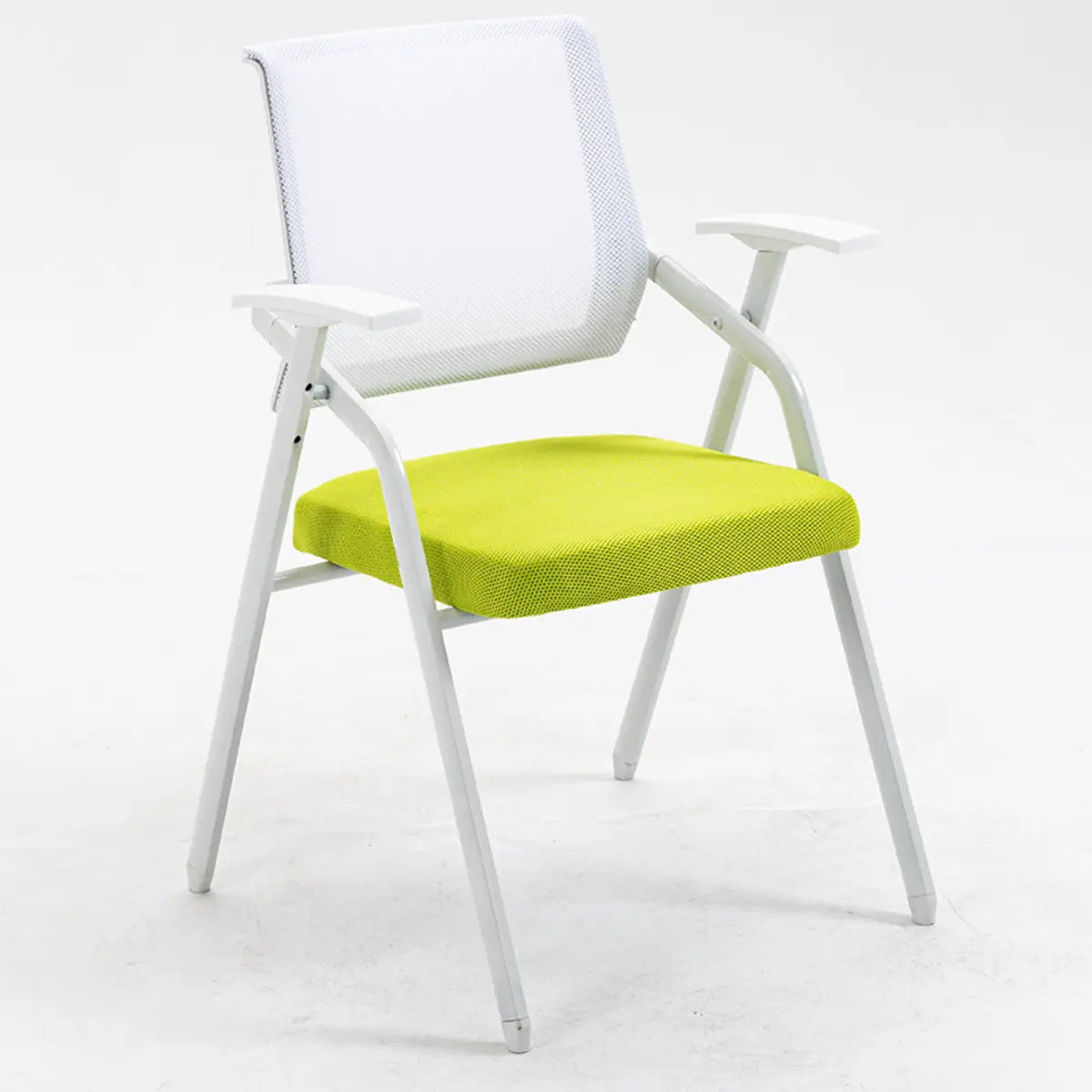 Green Modern Mesh Back Office Chair with Cushioned Seat Image - 4