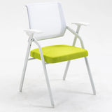 Green Modern Mesh Back Office Chair with Cushioned Seat Image - 4