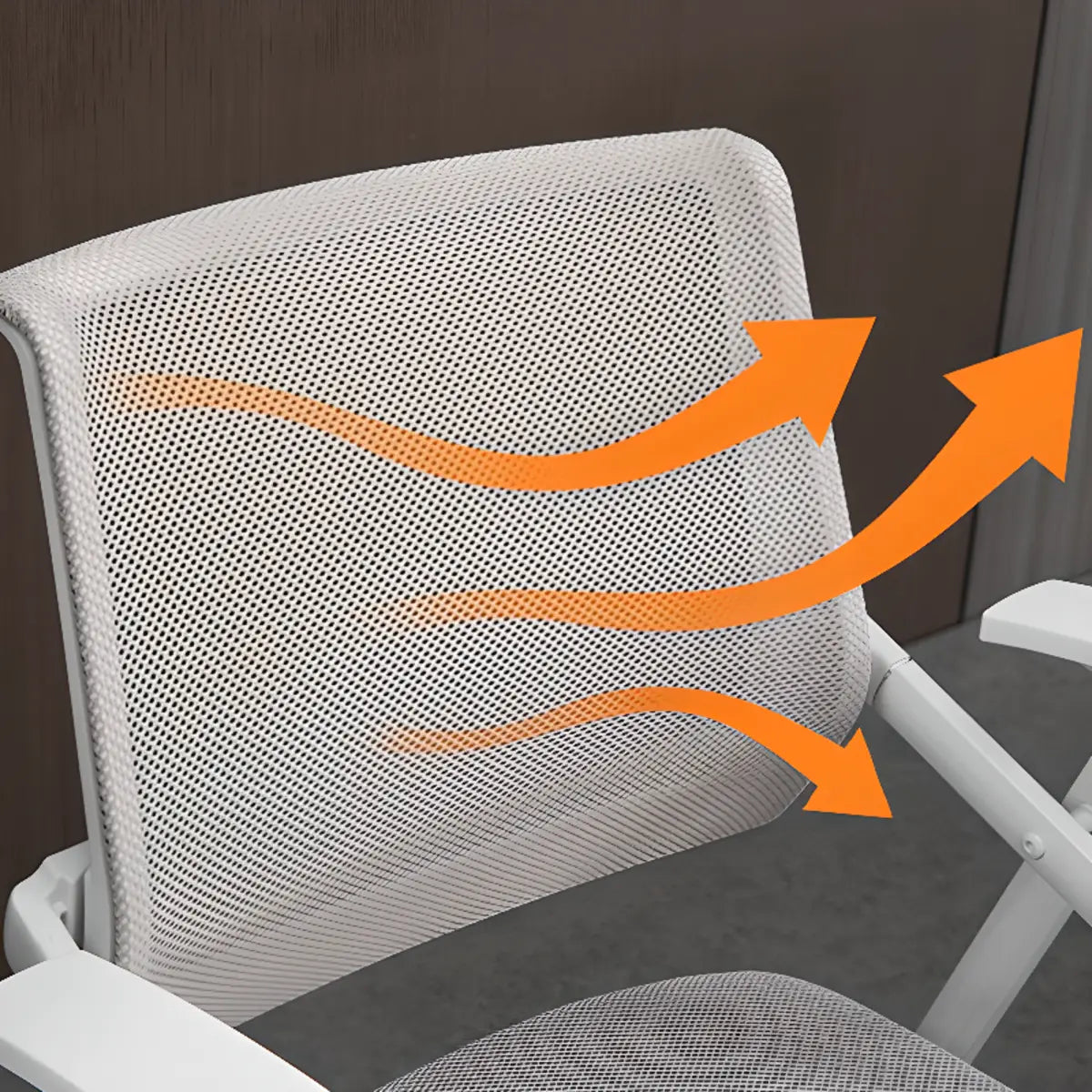 Green Modern Mesh Back Office Chair with Cushioned Seat Image - 6